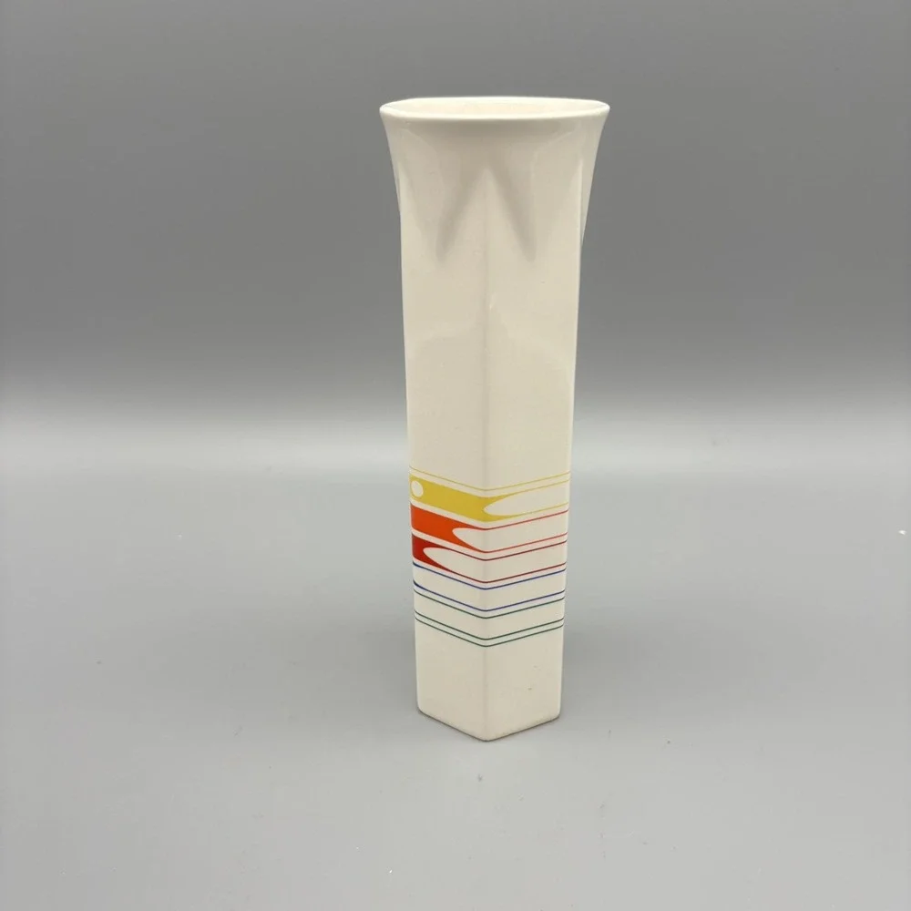 Vintage FTD Rainbow Vase 7